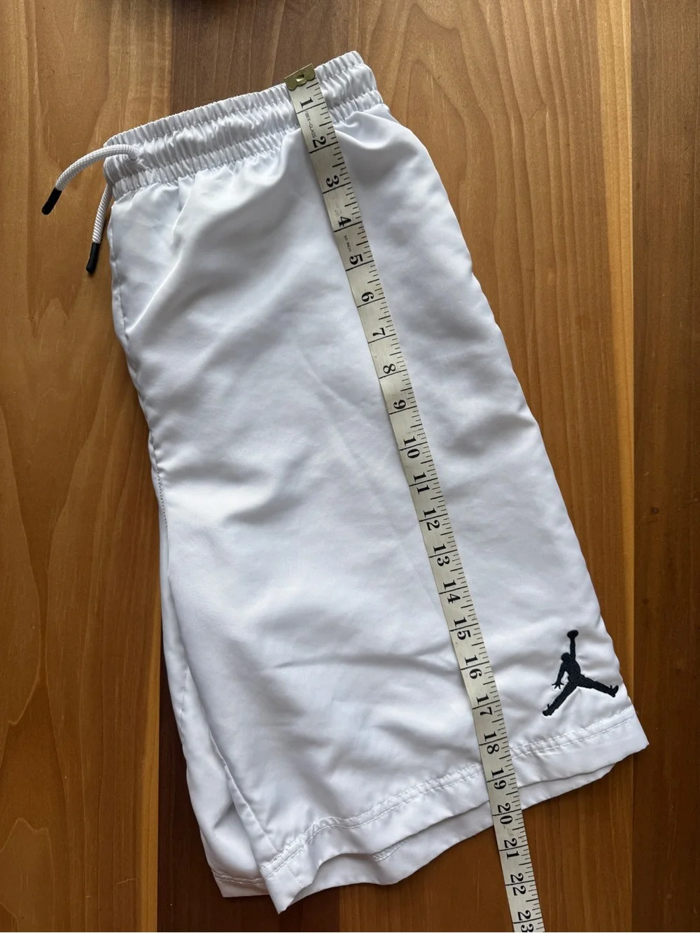Jordan Jumpman Big Kids White Athletic Shorts with Drawstring XL 13-15 NEW